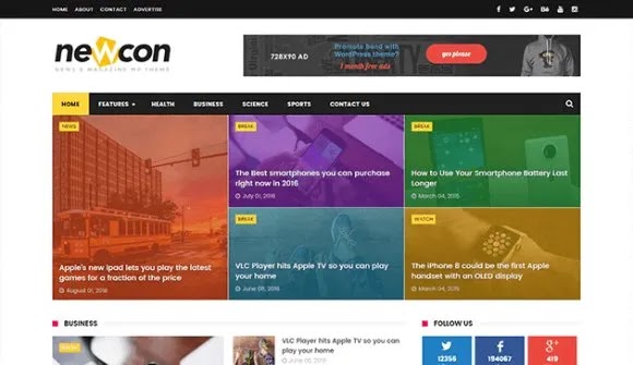 Free Download Free Download Newcon Version 1.0 – Responsive News/Magazine Blogger Template ScriptNulled.xyz