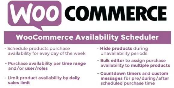 Free Download WooCommerce Availability Scheduler v12.4 By NullScript Plugin ScriptNulled.xyz