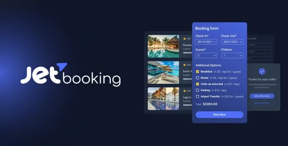 free Download JetBooking 3.1.1 -Booking plugin for Elementor Nuled