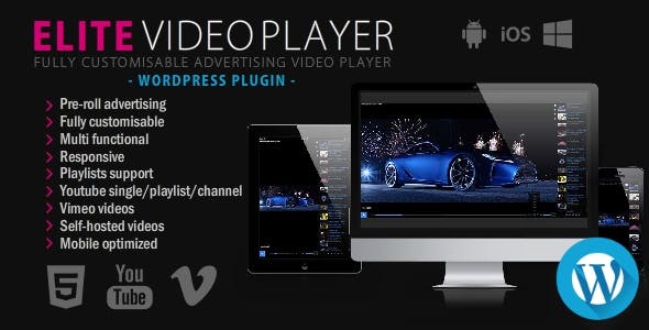 free Download Elite Video Player 6.8.4.6 – WordPress plugin Nuled