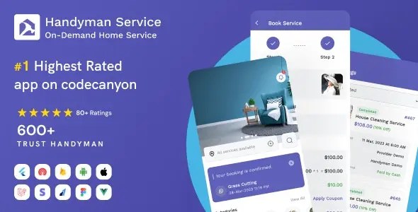 free Download Handyman Service 11.0.0 – On-Demand Home Service Flutter App with Complete Solution + ChatGPT Nuled