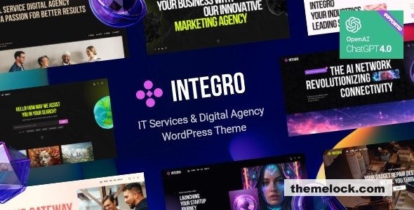 free Download Integro v1.3 – IT Services & Digital Agency WordPress Theme Nuled