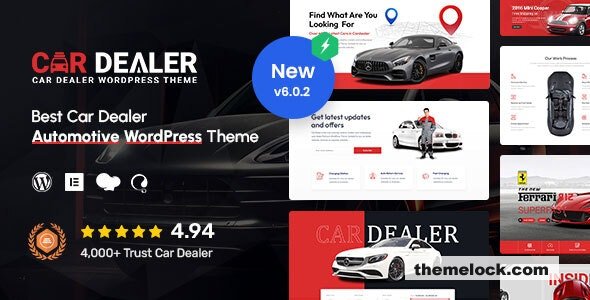 free Download Car Dealer v6.0.5 – Automotive Responsive WordPress Theme Nuled
