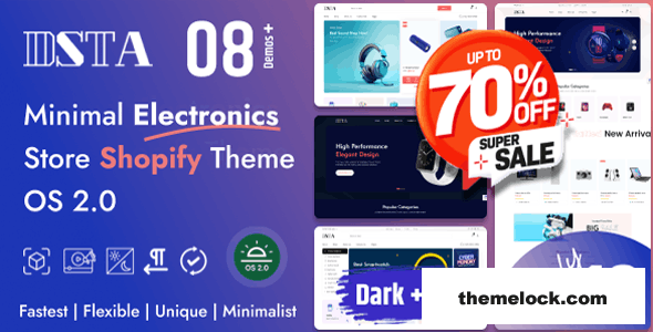 free Download Dsta v1.0.1 – Minimal Electronics Store Shopify Theme OS 2.0 Nuled