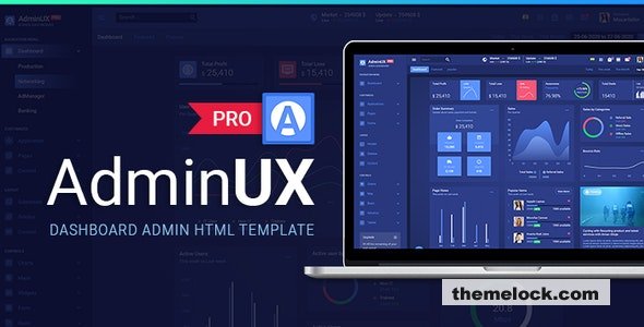 free Download Adminux PRO – Dashboard HTML Bootstrap 4, Angular 8, React, laravel Starterkit Nuled