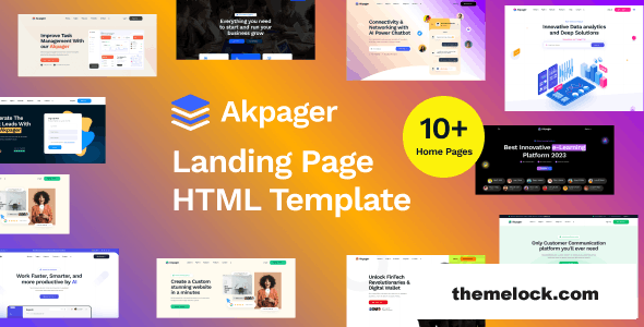 free Download Akpager – Multipurpose Landing Page HTML Template Nuled