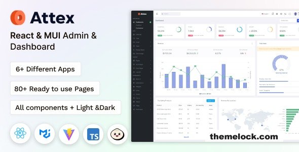 free Download Attex – React & MUI Admin & Dashboard Template Nuled
