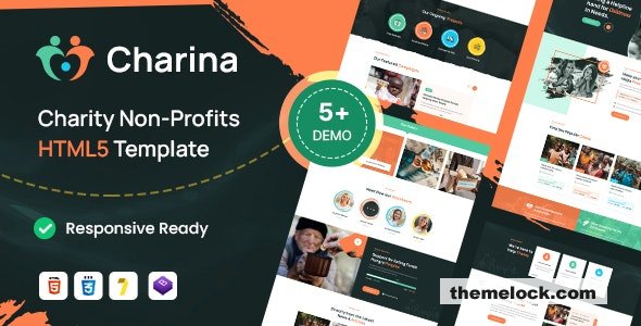 free Download Charina – Charity and Nonprofit HTML5 Template Nuled