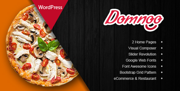 free Download Domnoo v1.38 – Pizza & Restaurant WordPress Theme Nuled