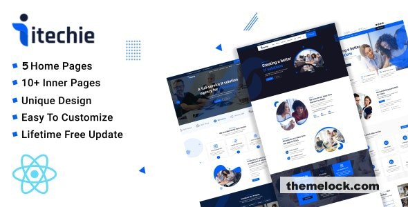 free Download Itechie – It Solutions And Services React Nextjs Template Nuled