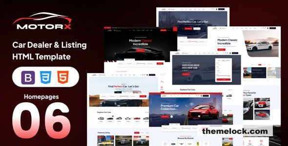 free Download Motorx – Car Dealer & Listing HTML Template Nuled