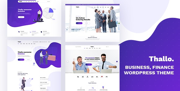 free Download Thallo v1.1.4 – Consulting & Finance WordPress Theme Nuled
