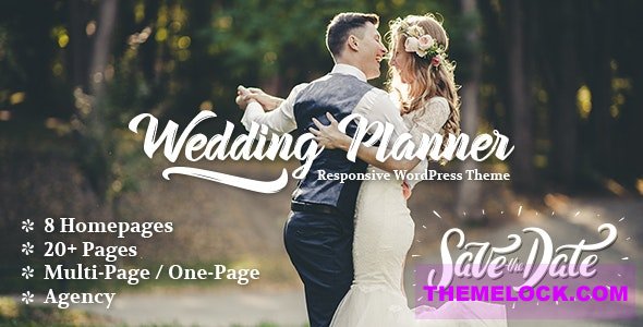 free Download Wedding Planner v6.3 – Responsive WordPress Theme Nuled